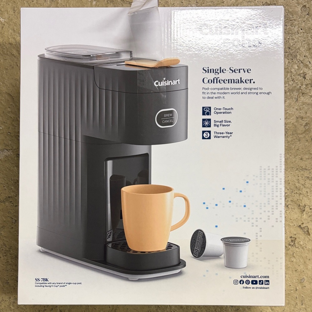 Cuisinart Single-Serve Coffee Maker - Gray and Black